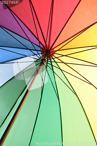 Image of Under an umbrella