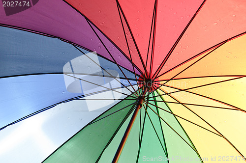 Image of Under an umbrella