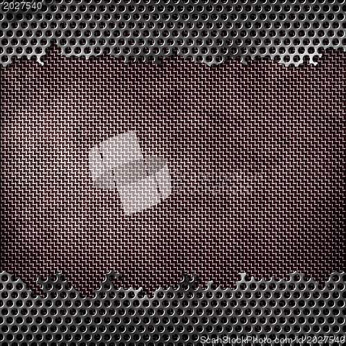 Image of perforated metal background