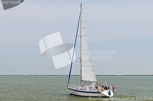 Image of sailboat in Marken lake