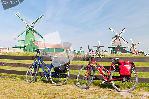 Image of Bicycle and Windmill