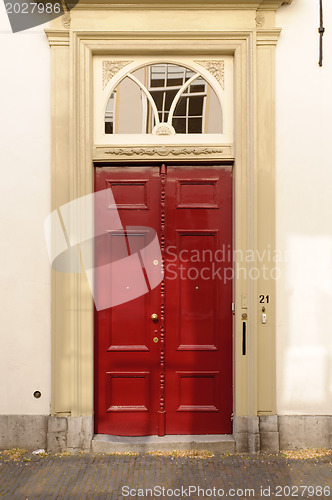 Image of red door