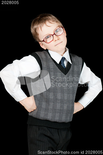 Image of young boy in suit