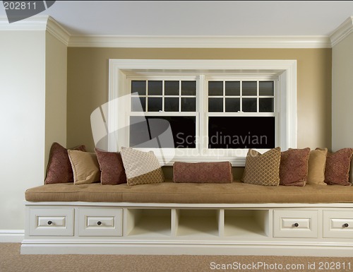 Image of custom built in bench