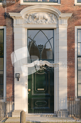 Image of green door