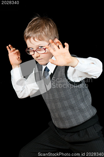 Image of young boy in suit