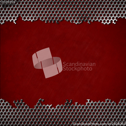 Image of perforated metal background