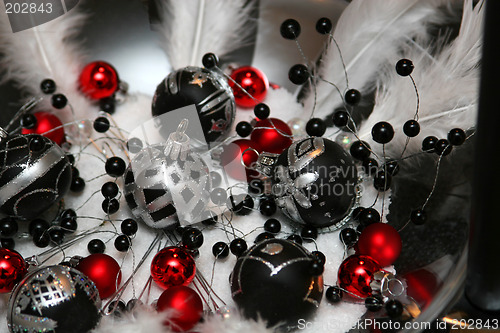 Image of black and white christmas