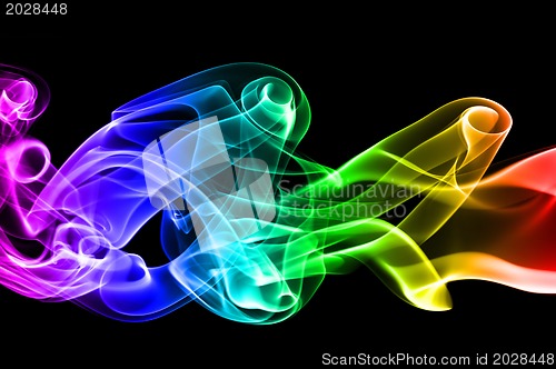 Image of multi colored smoke 