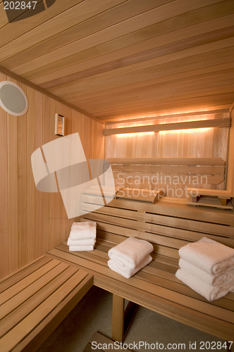 Image of sauna custom built