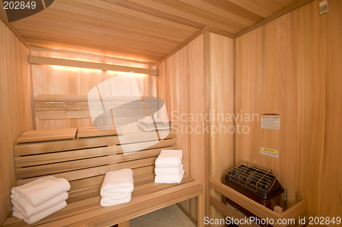 Image of sauna custom built