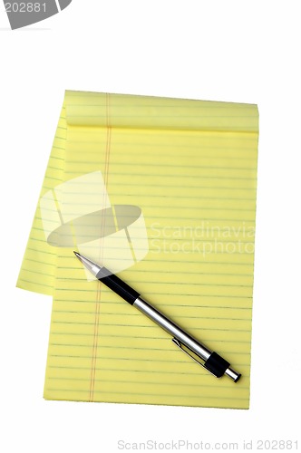 Image of Yellow Notepad and a Pen