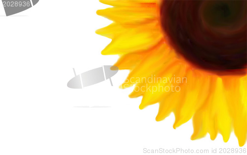 Image of A quarter on a sunflower