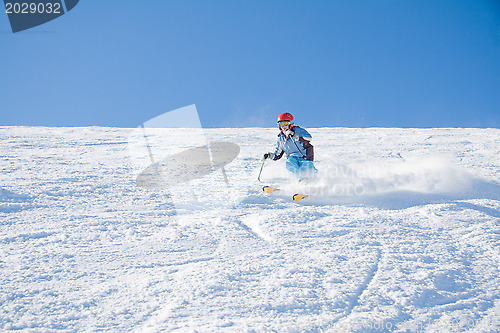 Image of Girl skiing