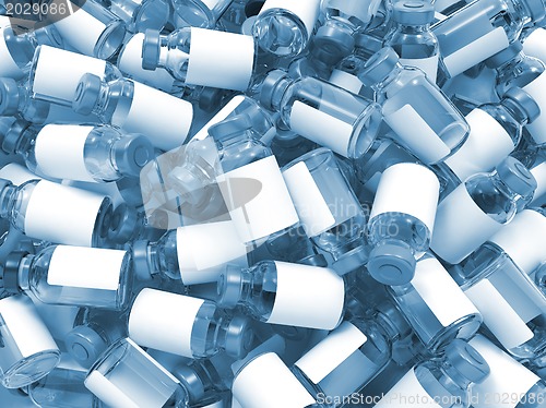 Image of Heap of Medical Ampoules.