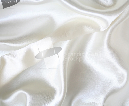 Image of Smooth elegant white silk as background