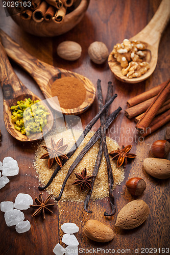 Image of Aromatic food ingredients for baking cookies