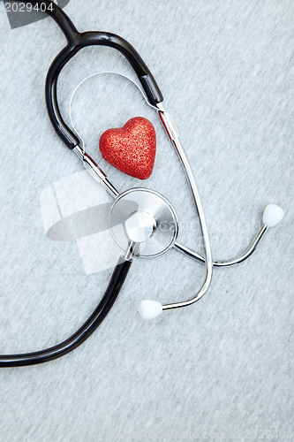 Image of Stethoscope and heart