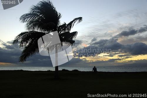 Image of Enjoying sunsert at Beach