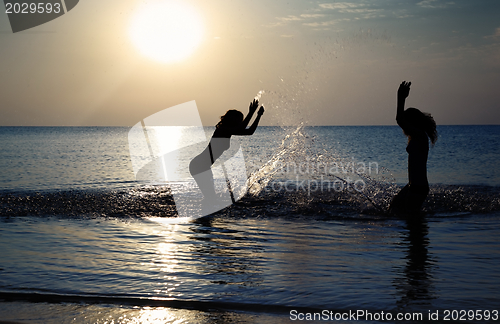 Image of Playing at the beach