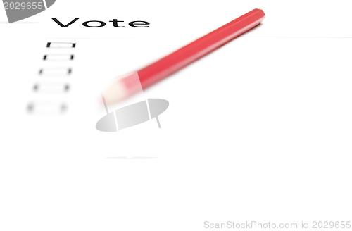 Image of Voting bulletin