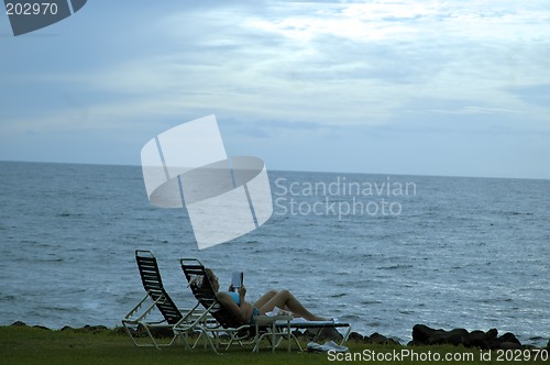 Image of Enjoying at beach