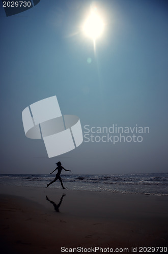 Image of Running at the beach