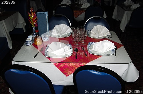 Image of Restuarant table