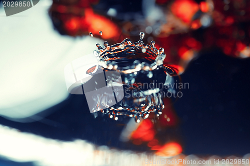 Image of Liquid drop falling