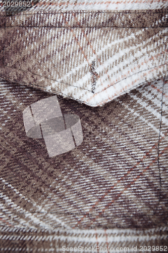 Image of Pocket of woolen shirt
