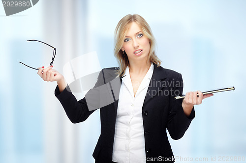Image of Businesswoman in crisis