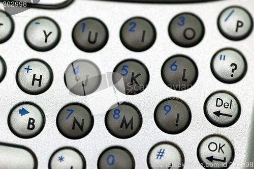 Image of Number keypad Closeup