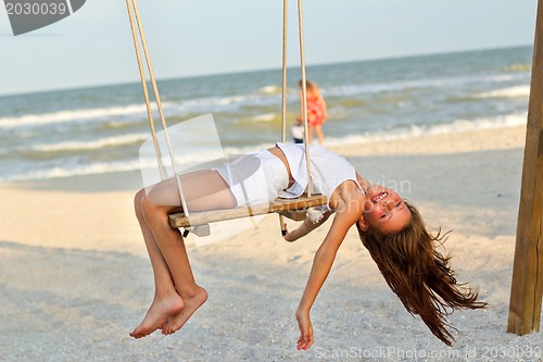 Image of Funny cheerful little girl