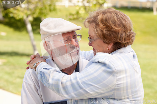 Image of Happy Senior Couple in The Park