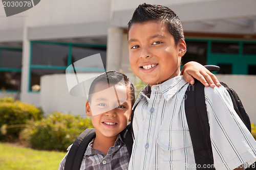 Image of Cute Brothers Ready for School