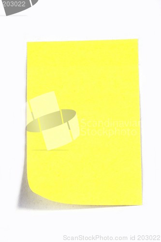 Image of Blank Post It Note