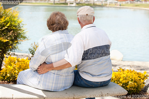 Image of Happy Senior Couple in The Park