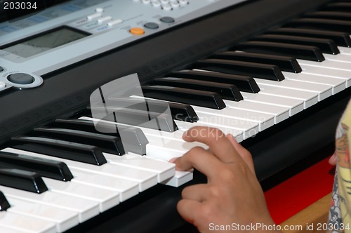 Image of Playing the piano