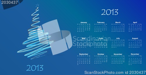 Image of calendar to a new 2012 year