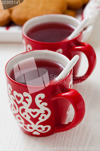 Image of Christmas mulled wine and gingerbread