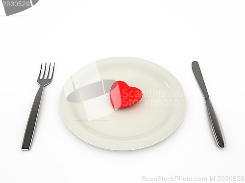 Image of Heart on a plate