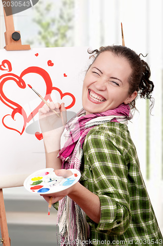 Image of Female painter