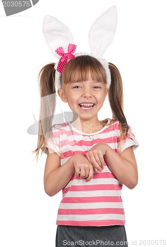 Image of Girl with bunny ears