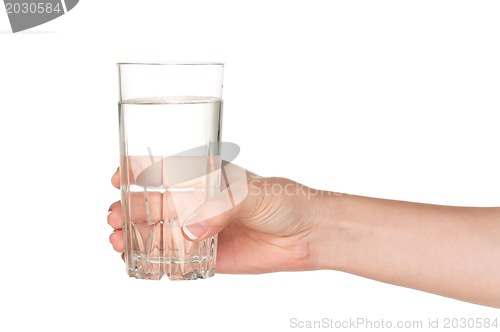 Image of Hand with glass of water