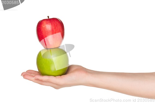 Image of Hand with apple