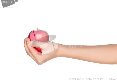 Image of Hand with apple