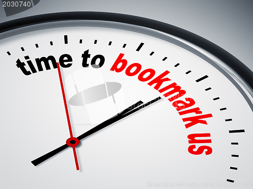 Image of time to bookmark us