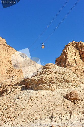 Image of Cableway at Masada.