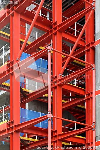 Image of Red construction frame