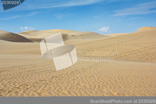 Image of White sand dune in Mui Ne